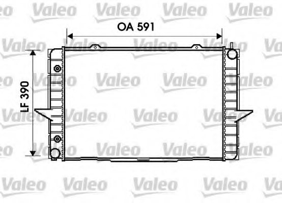 VALEO 734856 Radiator, engine cooling